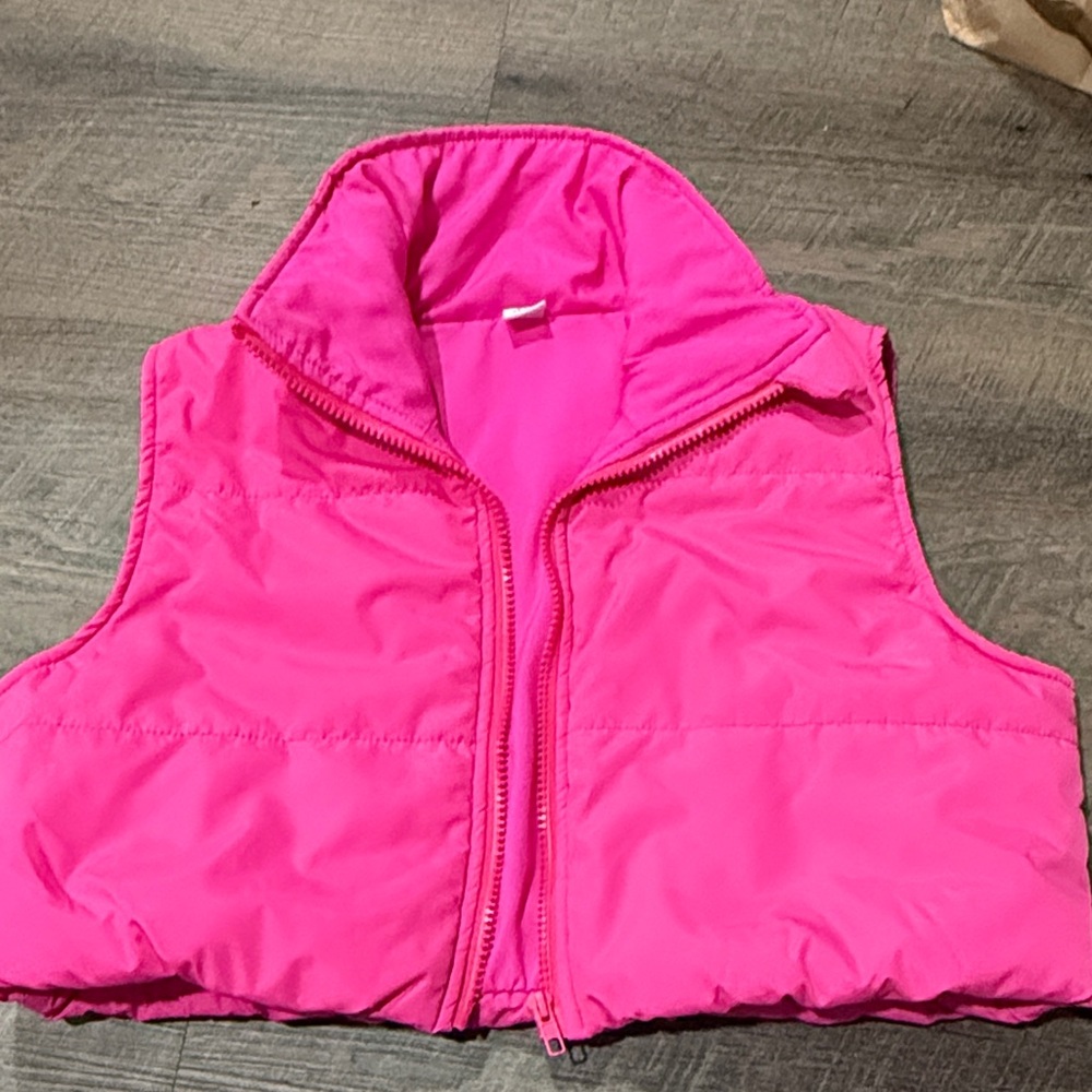 Vibrant Pink Puffer Vest
